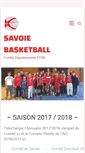 Mobile Screenshot of basket-savoie.fr