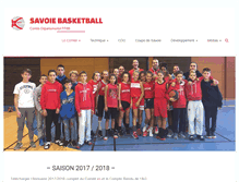 Tablet Screenshot of basket-savoie.fr